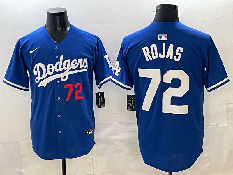Men 2025 Los Angeles Dodgers #72 Rojas Blue Game Nike MLB Jersey style 004->los angeles dodgers->MLB Jersey
